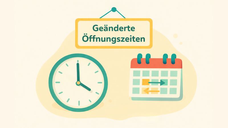 Leider müssen wir aufgrund des krankheitsbedingten Ausfalls unserer Mitarbeitenden im Verleihservice bis auf Weiteres die Öffnungszeiten unseres Verleihs anpassen.  Auch für Emailanfragen zum Verleih gibt es Änderungen. Alle Details lesen Sie gern hier nach!